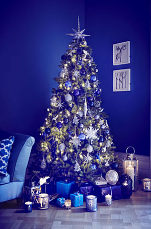 Blue Christmas tree