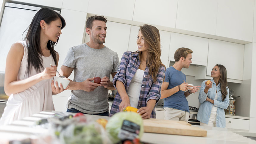 Students at home