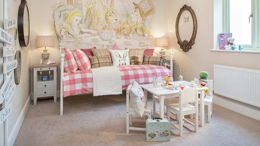 High Trees Alice themed bedroom (CALA Homes)