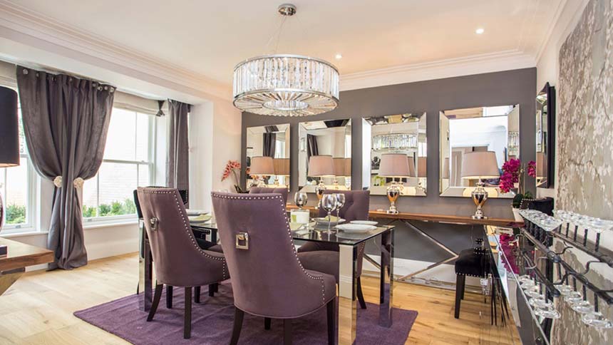 Magnolia House dining area (Aquinna Homes)