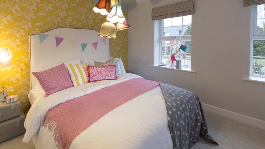 Buckingham girls bedroom (DW Homes)