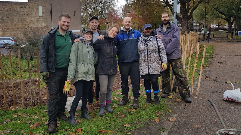 Avanton team planting trees