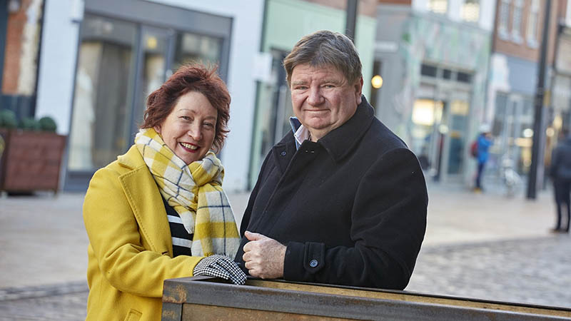 Deborah Morgan and Professor Trevor Burnard