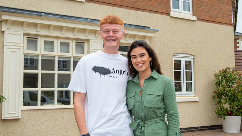Sam and Sophia at home at Lubenham View