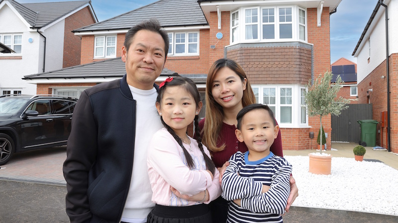 The family at Willow Fields (Castle Green Homes)