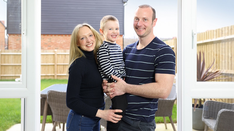 Lisa, Tom and their son Marcus at Woodhurst Park