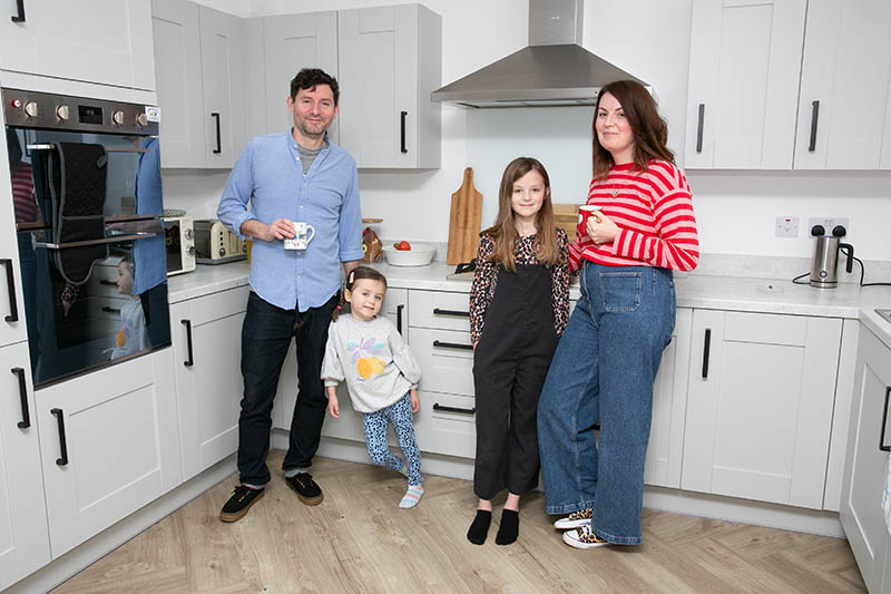 The Howse family at home at Lace Fields