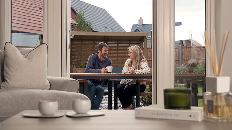 Richard and Teresa at home Fernleigh Park