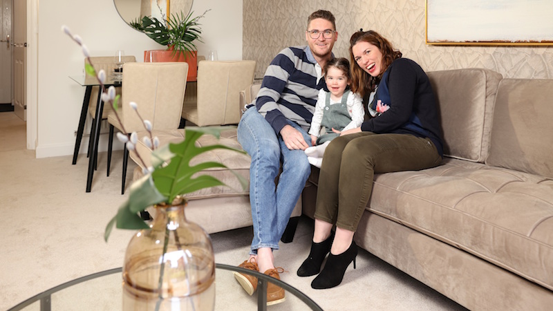 Vanessa, Lawrence and their daughter