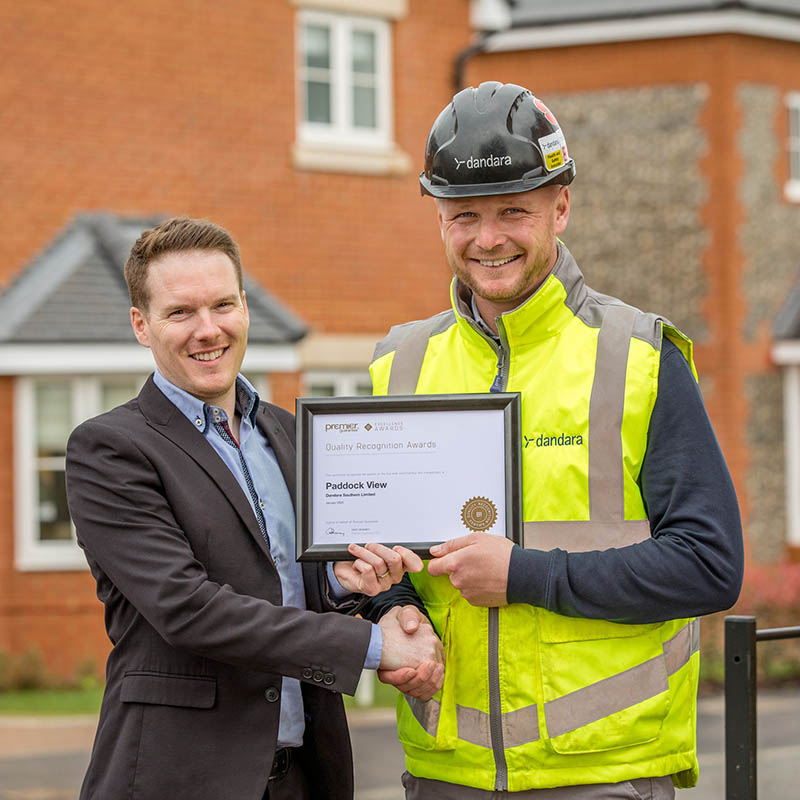 Premier Guarantee award at Paddock View