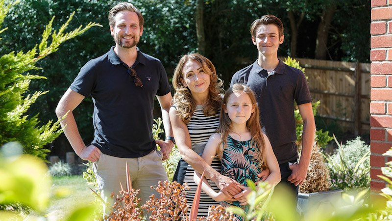 The family at Saddlers Lea