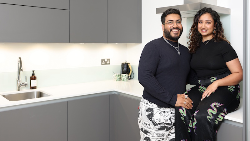 Sajini and Nisal in their new SO Resi home