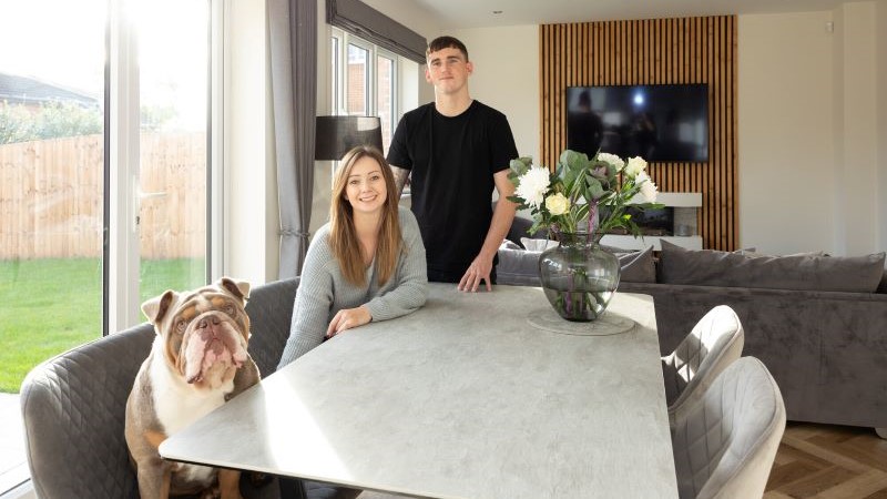 Bodhi, Lauren and Craig at Bishop Meadows (Redrow)