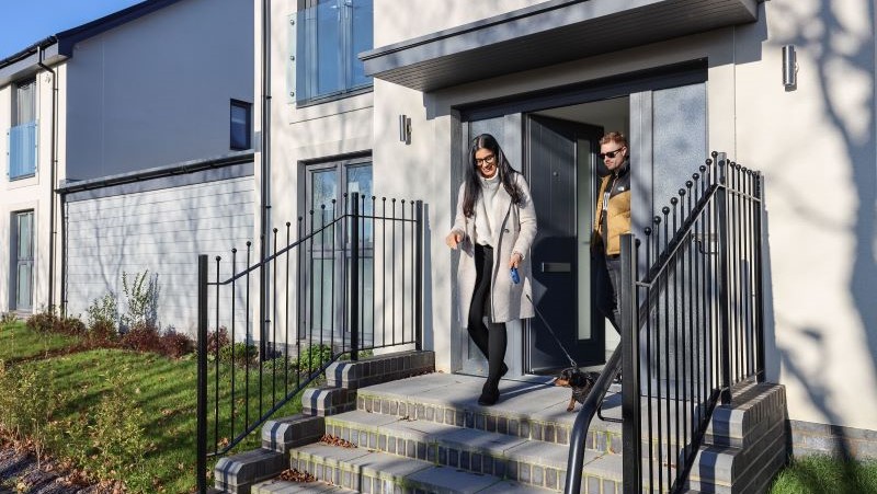 Stacey and Will at Parc Ceirw Garden Village