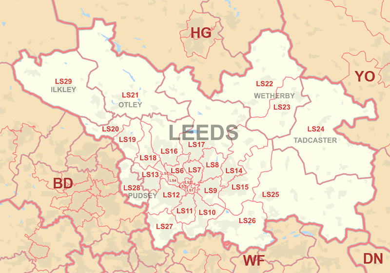 Leeds map