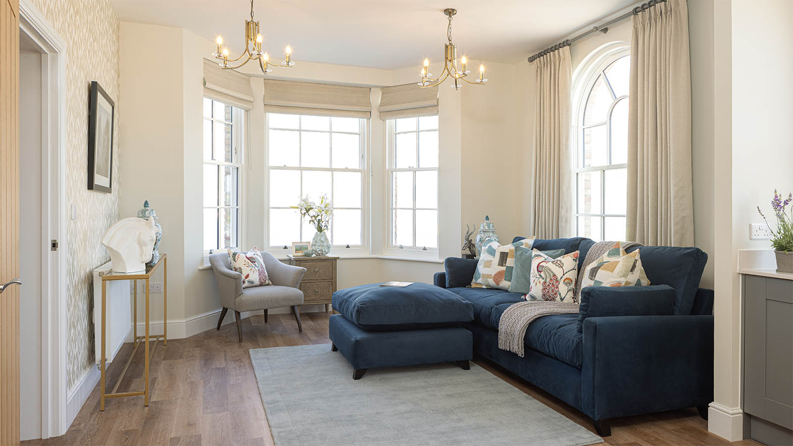 Interior at show home in Poundbury