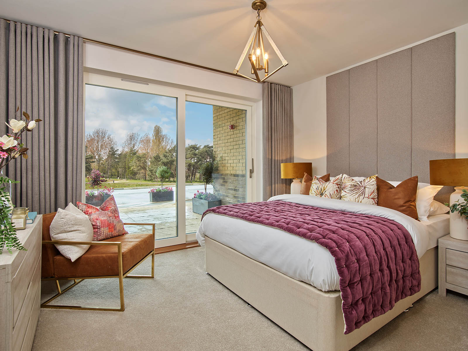 Bedroom at Stonebond show home