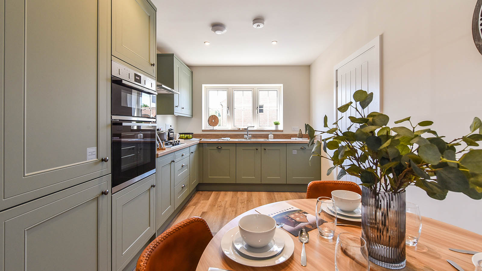 Kitchen of show home at Hamblewood