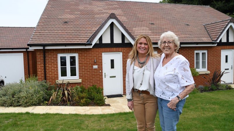 Mavis and Jo at Grange Park (Bovis Homes)