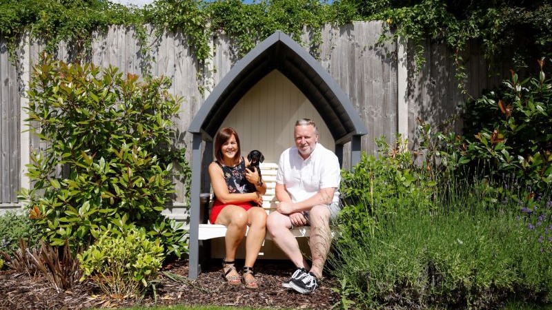 Kelly and Tristen at Clipstone Park (David Wilson Homes)
