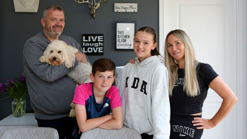 The family at The Finches at Hilton Grange (Redrow)