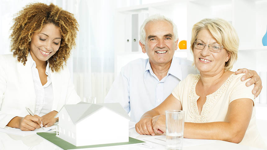 Woman buying home with parents