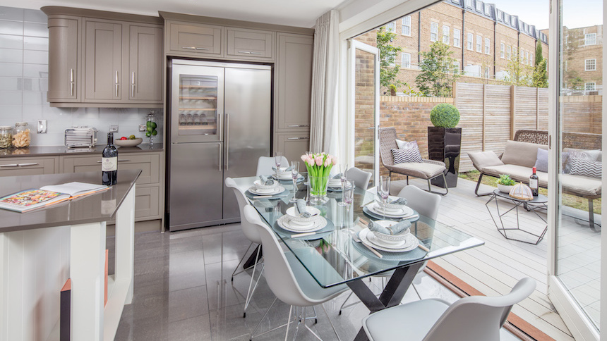 Kitchen and dining area at St Agnes Place