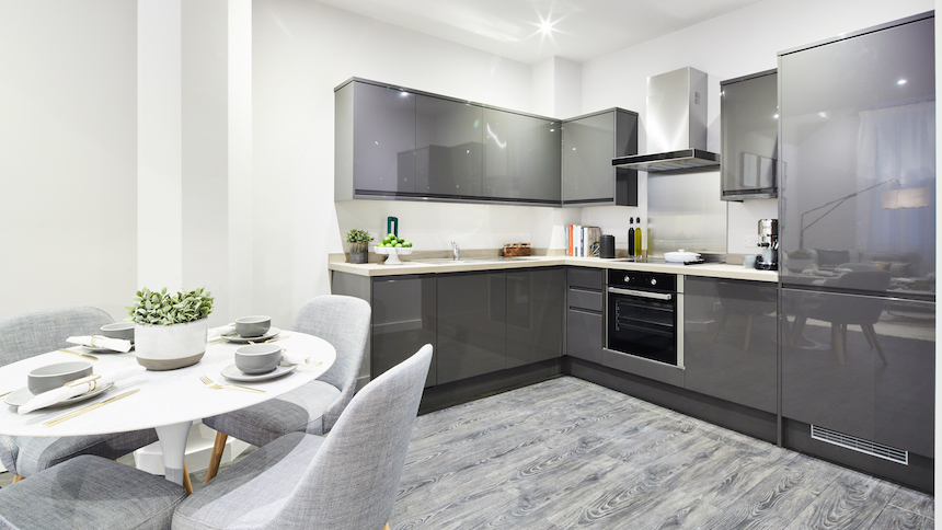 Kitchen / dining area at Orleans House