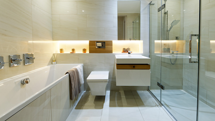 Park Quadrant Residences show home bathroom